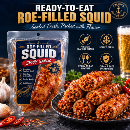 DEEP SEA SQUID - High-protein, Non-fried, Rich in DHA.-Huihui