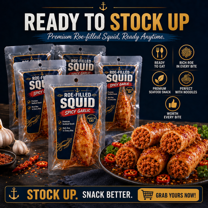 DEEP SEA SQUID - High-protein, Non-fried, Rich in DHA.-Huihui