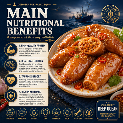 DEEP SEA SQUID - High-protein, Non-fried, Rich in DHA.-Huihui