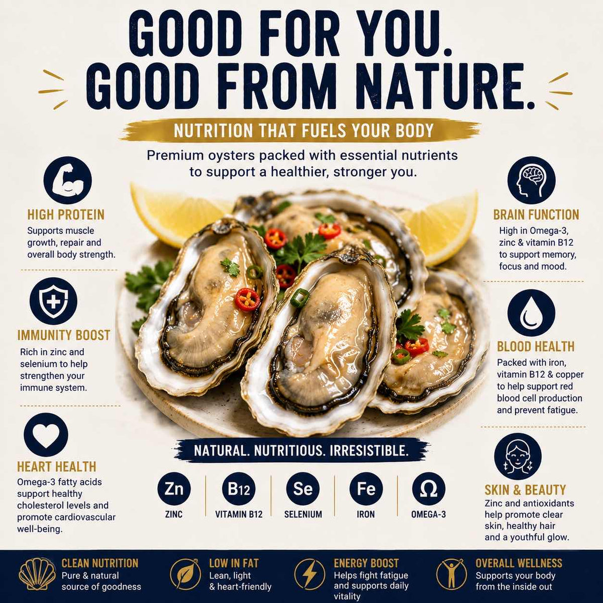 BIG·JUICY·TENDER PURE OYSTER PERFECTION!-Huihui