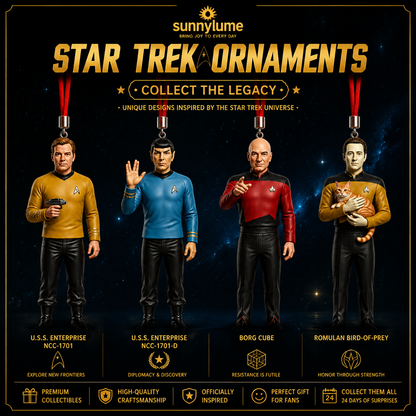 🎄 Star Trek 60th Anniversary 2026 Christmas Advent Calendar – 24 Days of Exclusive Collectible Surprises-Huihui
