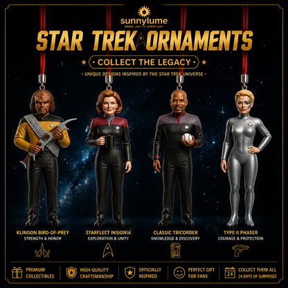 🎄 Star Trek 60th Anniversary 2026 Christmas Advent Calendar – 24 Days of Exclusive Collectible Surprises-Huihui