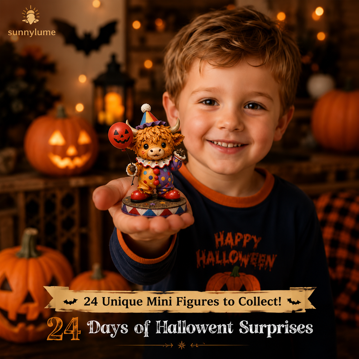 🔥🎃 Limited Edition 2026 Highland Cow Halloween Mystery Advent Calendar – 24 Days of Spooky Surprises-Huihui