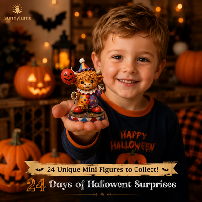 🔥🎃 Limited Edition 2026 Highland Cow Halloween Mystery Advent Calendar – 24 Days of Spooky Surprises-Huihui