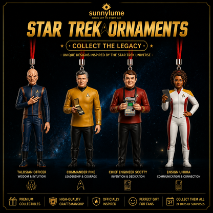 🎄 Star Trek 60th Anniversary 2026 Christmas Advent Calendar – 24 Days of Exclusive Collectible Surprises-Huihui